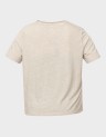 DEMI S/S V-NECK GLITTER TOP