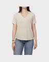 DEMI S/S V-NECK GLITTER TOP
