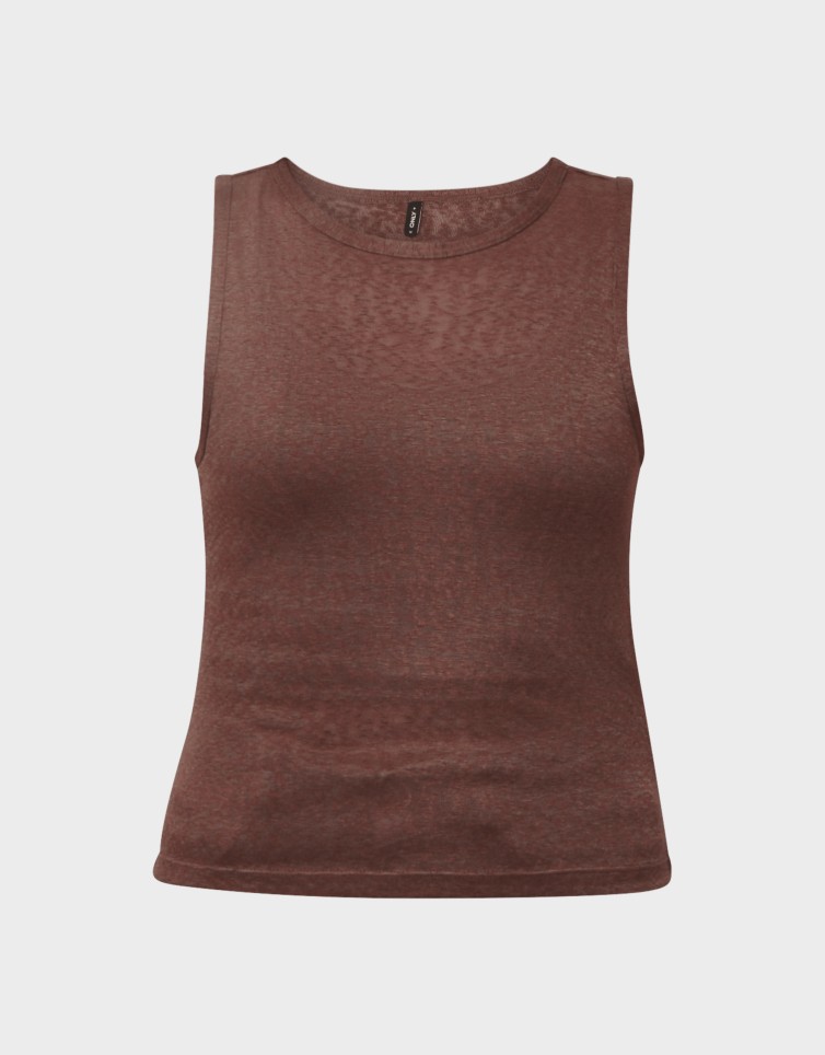 DALILA S/L U-NECK TOP