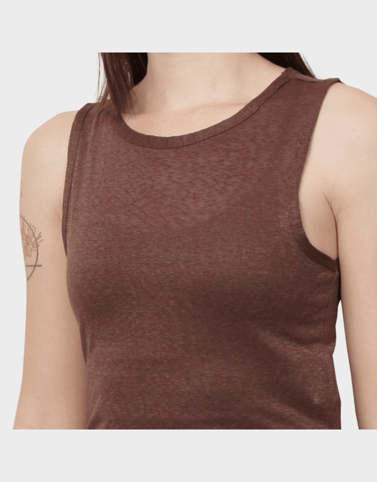 DALILA S/L U-NECK TOP