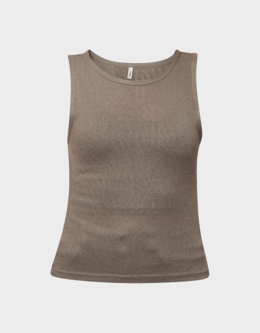 DALILA S/L U-NECK TOP