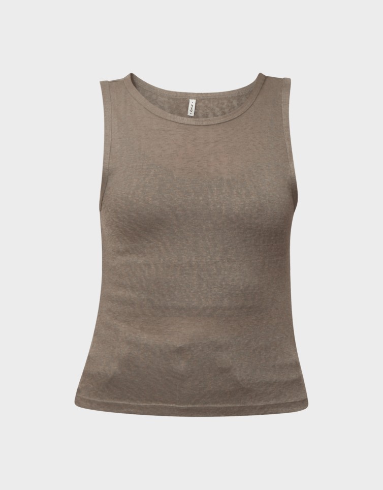 DALILA S/L U-NECK TOP