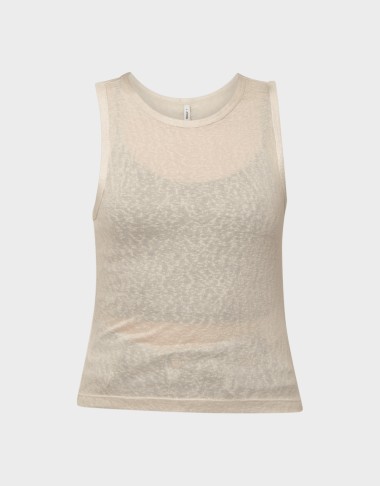 DALILA S/L U-NECK TOP