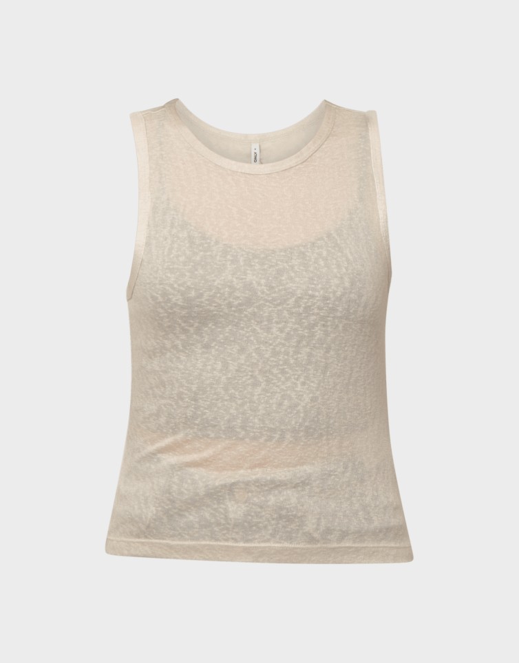 DALILA S/L U-NECK TOP