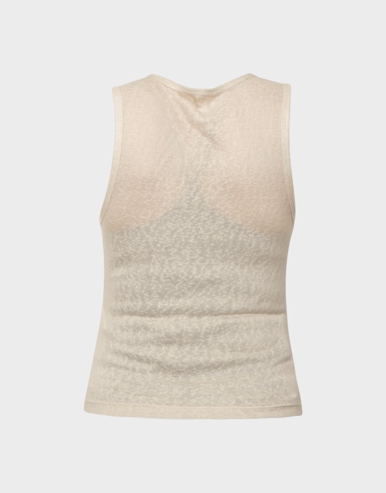 DALILA S/L U-NECK TOP