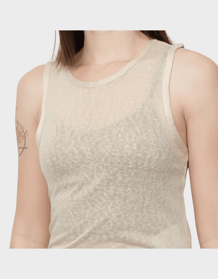 DALILA S/L U-NECK TOP