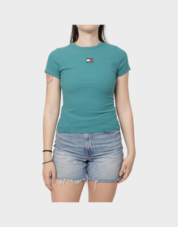 SLIM BADGE RIB TEE
