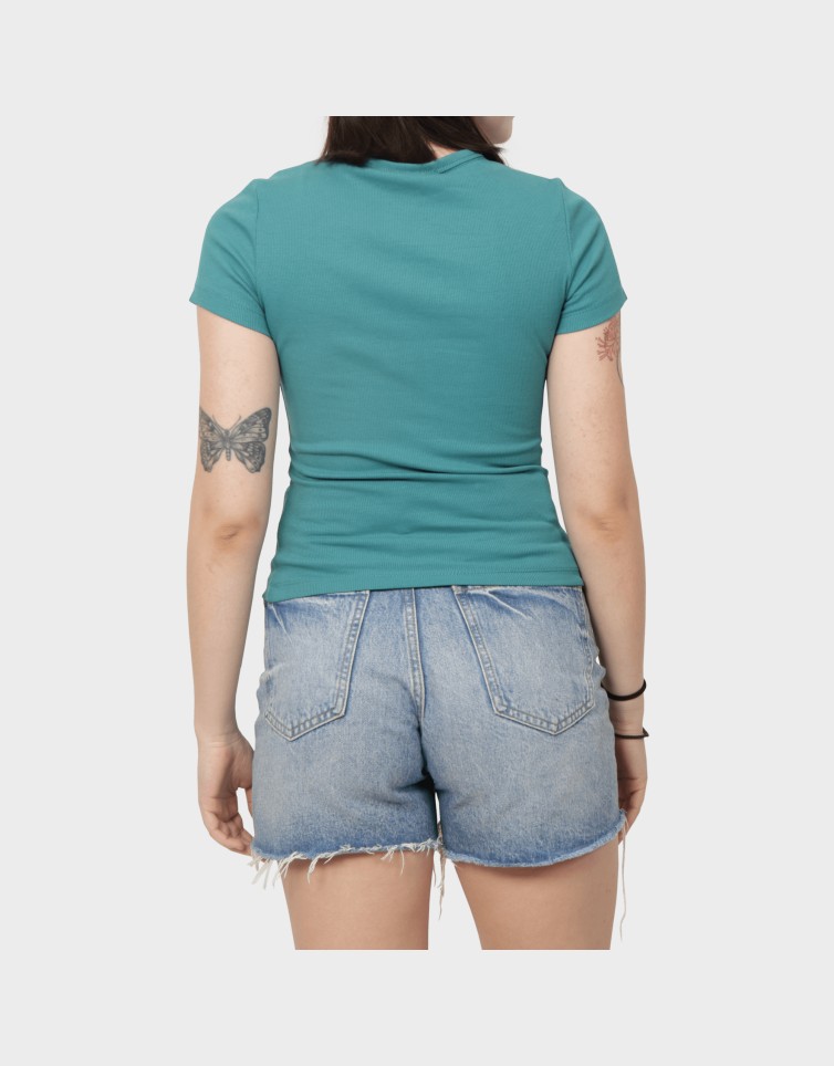 SLIM BADGE RIB TEE