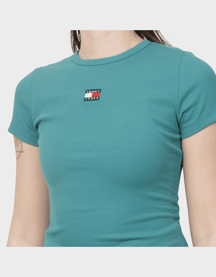 SLIM BADGE RIB TEE