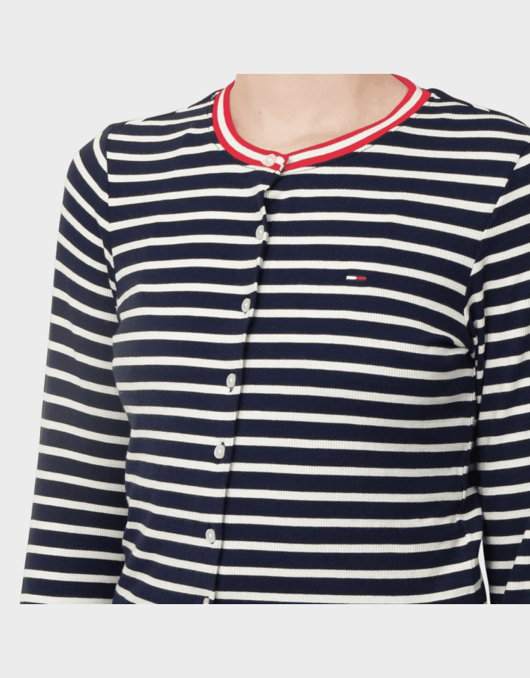 SLIM JERSEY LS CARDIGAN