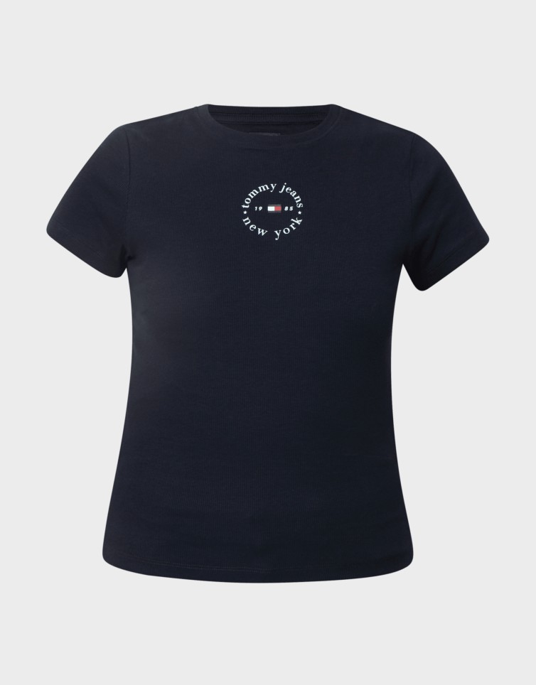 SLIM ESS LOGO2 RIB TEE EXT