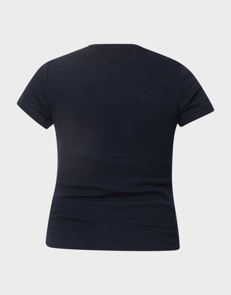 SLIM ESS LOGO2 RIB TEE EXT