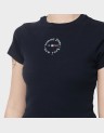 SLIM ESS LOGO2 RIB TEE EXT