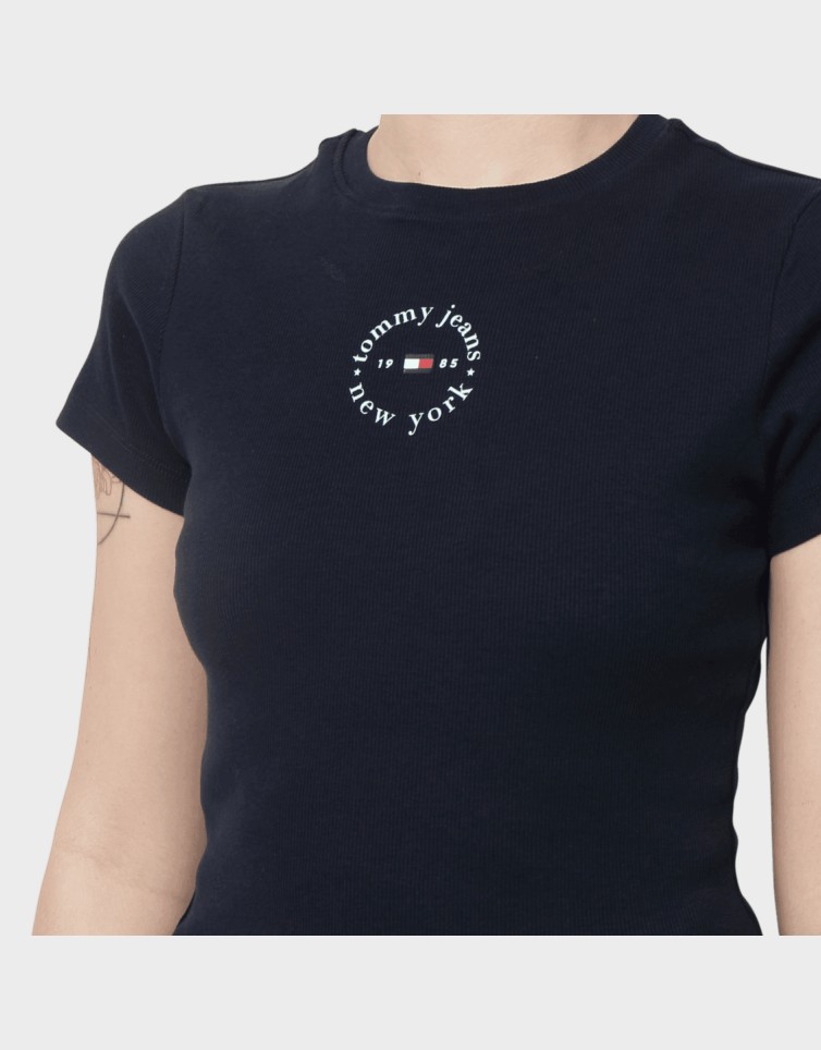 SLIM ESS LOGO2 RIB TEE EXT