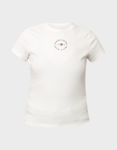SLIM ESS LOGO2 RIB TEE EXT