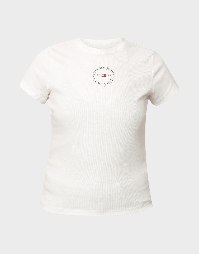 SLIM ESS LOGO2 RIB TEE EXT