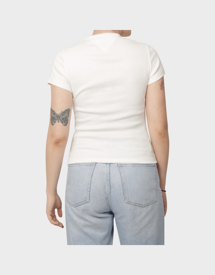 SLIM ESS LOGO2 RIB TEE EXT