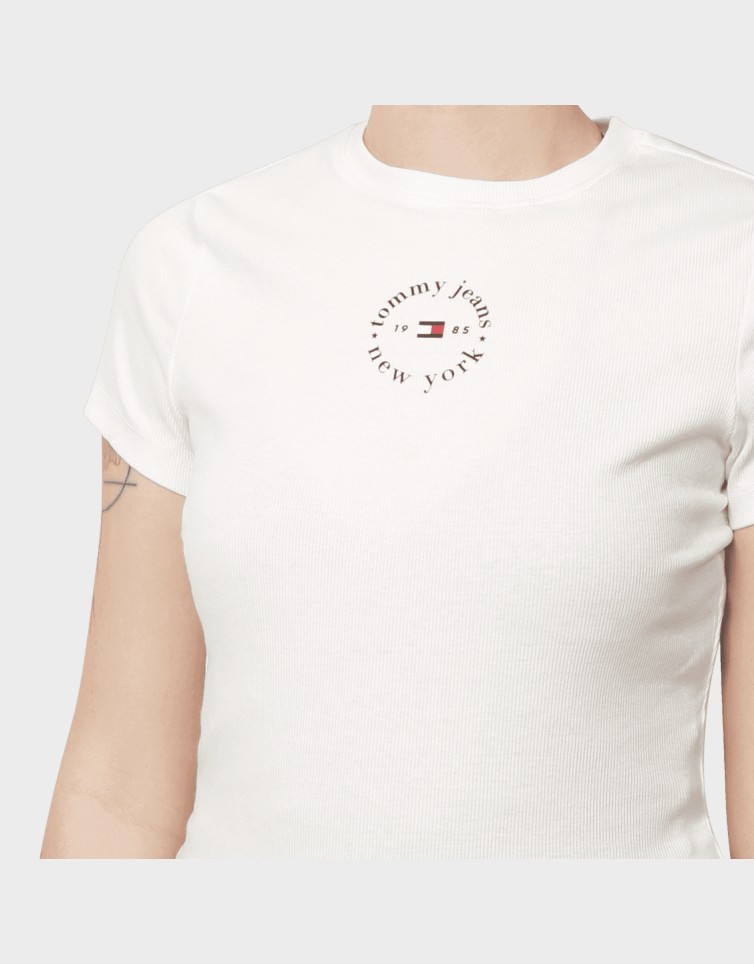 SLIM ESS LOGO2 RIB TEE EXT