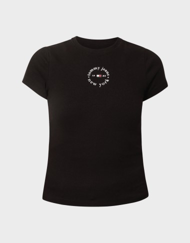 SLIM ESS LOGO2 RIB TEE EXT