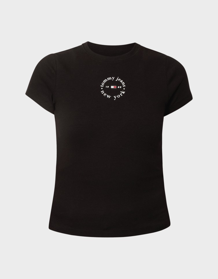 SLIM ESS LOGO2 RIB TEE EXT