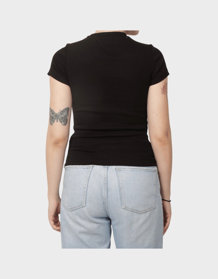 SLIM ESS LOGO2 RIB TEE EXT