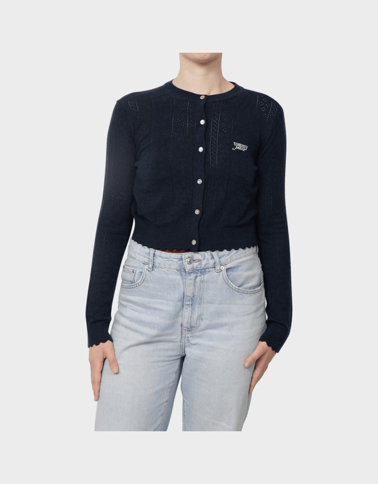POINTELLE CARDIGAN