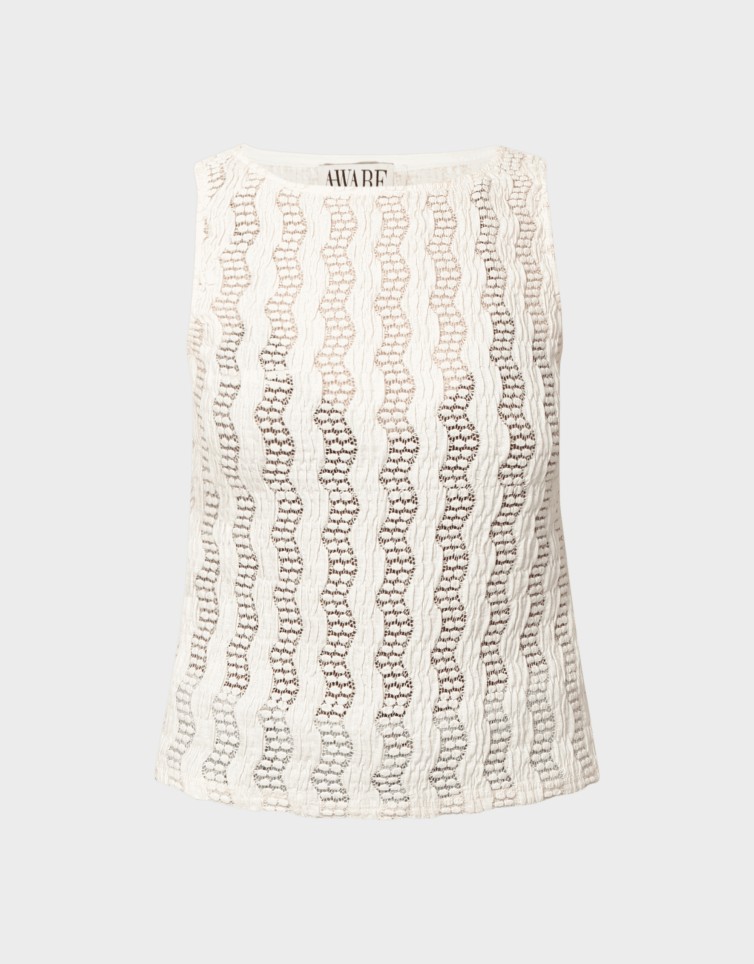 AWBRIDGETTE SL O-NECK LACE TOP