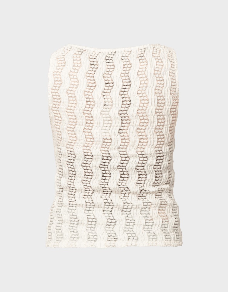 AWBRIDGETTE SL O-NECK LACE TOP