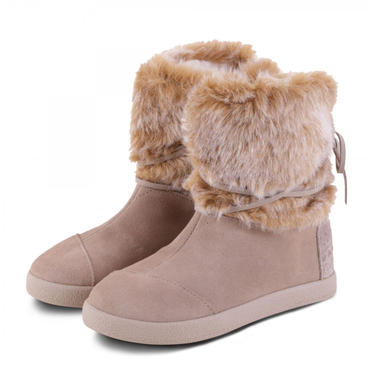 OXFORD BOOT SUEDE WITH FAUX FUR