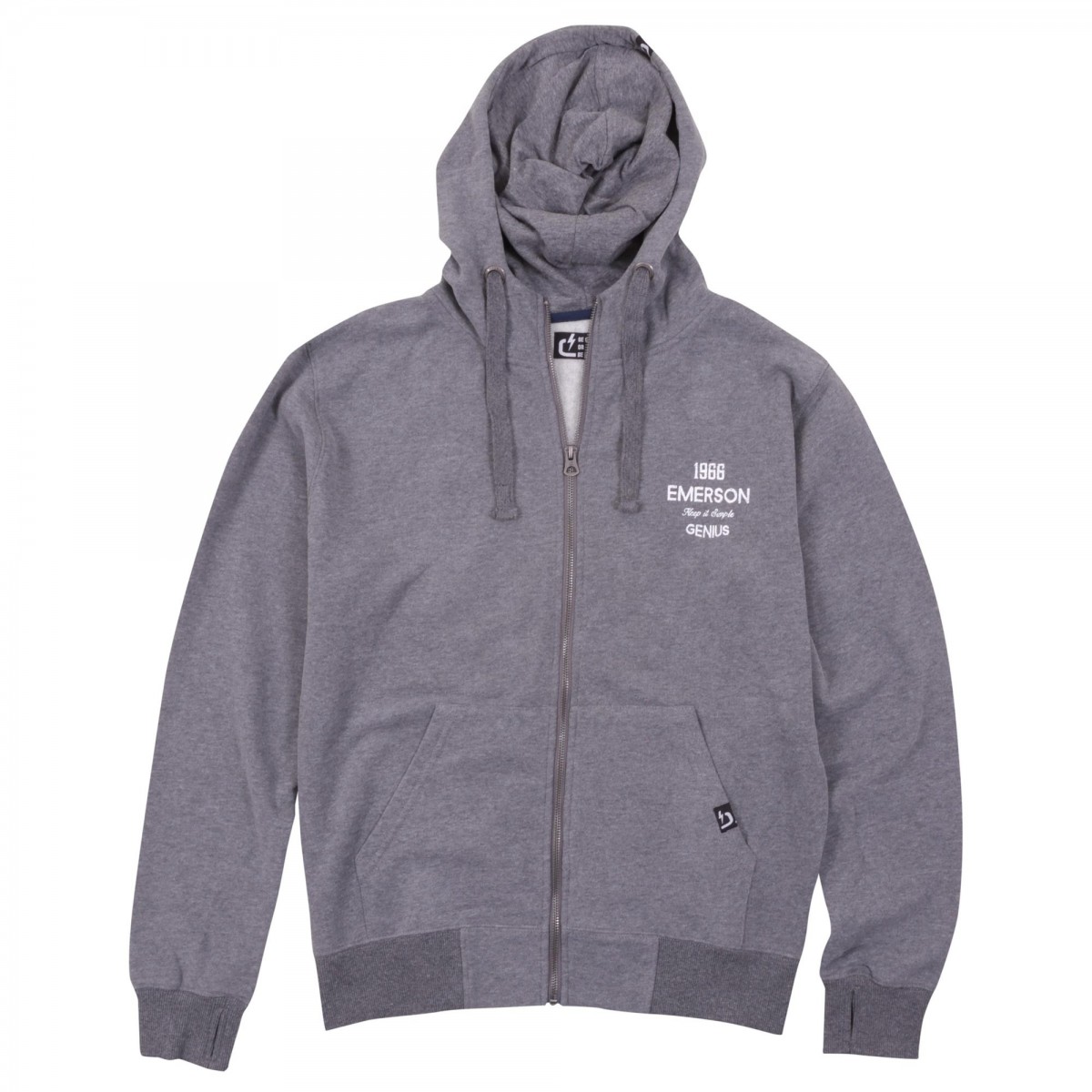 MENS HOODED SWEAT WITH ZIPPER
